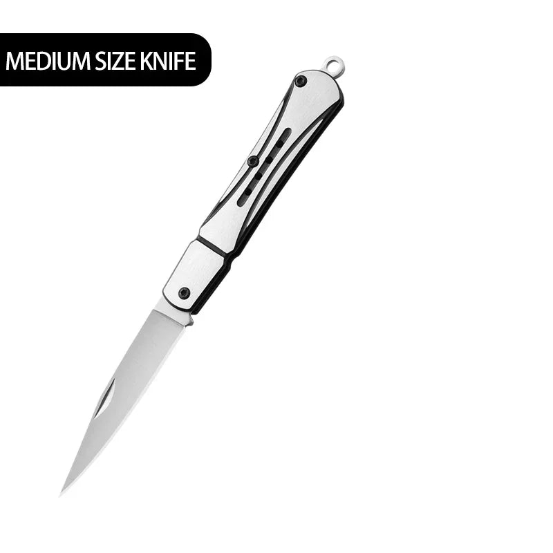 Outdoor Knife Hunting Knives Camping High Quality Profesional Self-defense  Multifunctional Portable Switch Blade Fruit Knife