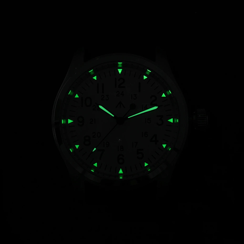 Militado ML08 Military Watch VH31 Quartz Movement Double Domed Sapphire C3 Super Luminous 10Bar Waterproof 38mm Vintage Watches