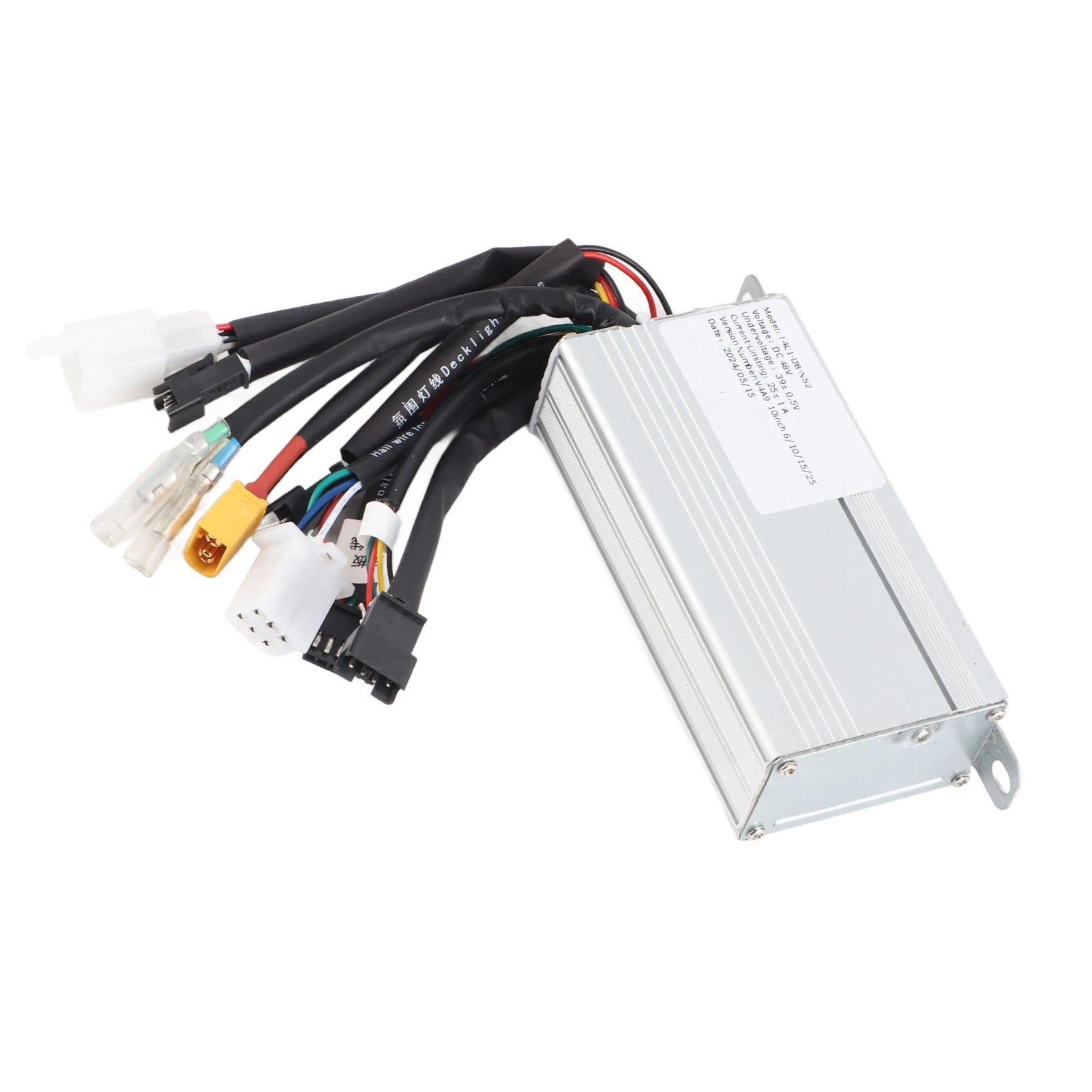 Electric Bike Motor Controller 48V Good Heat Dissipation Safe Dual Drive Electric Scooter Controller 800W for Electric Tricycle