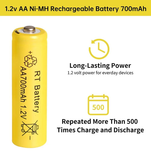 10-60PCS 8000mAh 1.2V AA Ni-MH Rechargeable Battery, Suitable for Remote Control, Toy Flashlight, Wireless Keyboard, Mouse