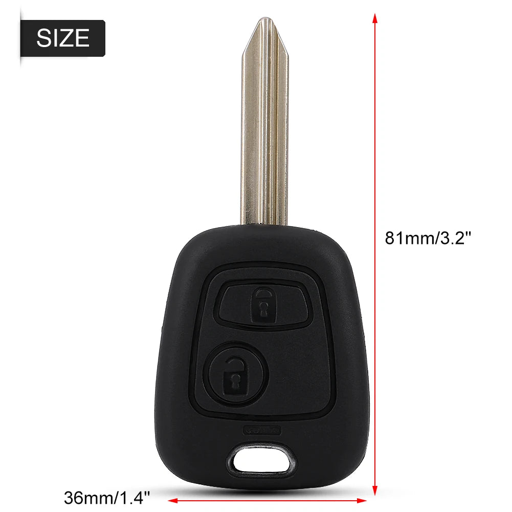 2 Buttons Car Remote Key Fob 433MHz ID46 for Citroen Saxo Picasso Xsara Berlingo Remote Control Car Key