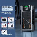 10000mAh Jump Starter Power Bank 12V Car Battery Booster Power Bank with Air Pump Jump Box  Emergency Start-up Power Supply