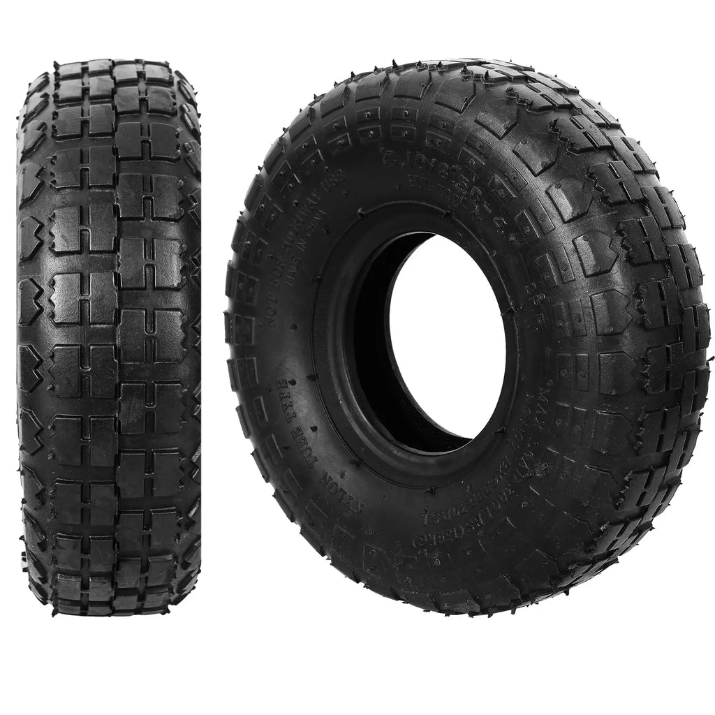 4.10/3.50-4 410/350-4 4.10-4 Tire and Inner Tube for Warehouse Cars Scooter Wheel Hand Truck Lawn Mower Dollies Wheelbarrow