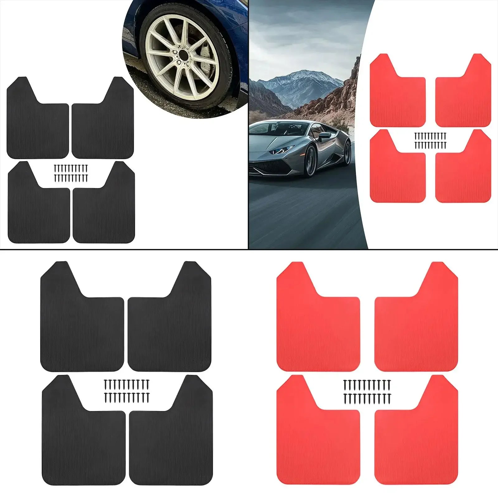 4 pcs 4 pcs Easy installation accessories for Van SUV pickup, repair parts, front and rear set