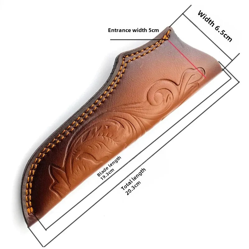 Hunting  Sheath Fixed Blade Knife Sheath Leather Sheaths Knife Holster Leather Knife Sheath Brown