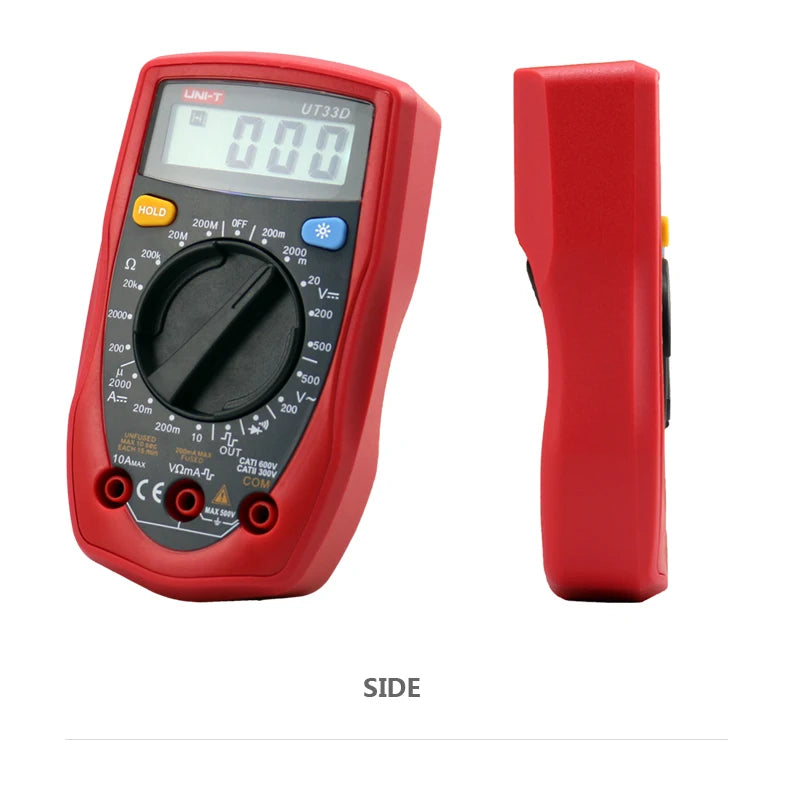 UNI-T  Pocket Digital Multimeter UT33D Resistance Tester Ammeter Voltmeter High Precision Mini Multifunction Universal Meter