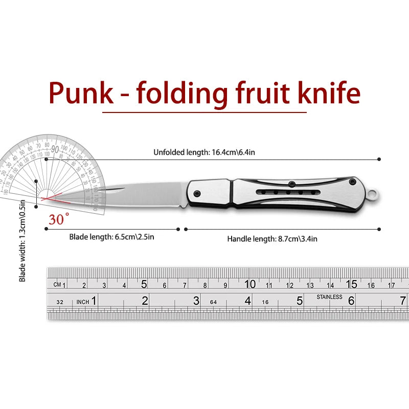 Outdoor knife hunting knives camping high quality profesional self-defense  multifunctional portable switch blade fruit knife