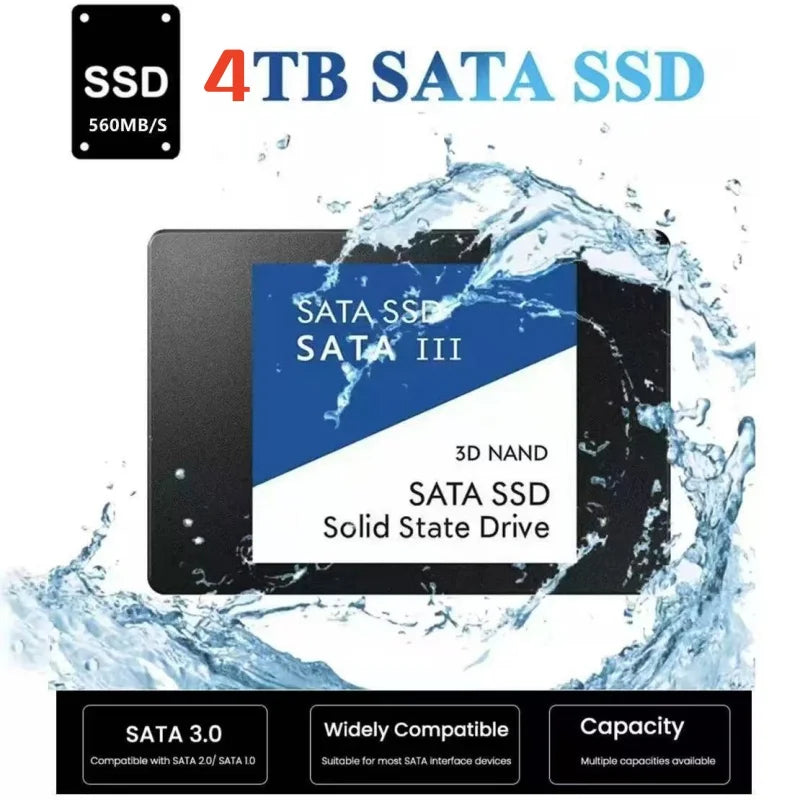 SSD Drive HDD 2.5 Hard Disk SSD 4TB 2TB 128G 240G 1TB 500GB 120GB HD SATA Disk Internal Hard Drive for Laptop Computer