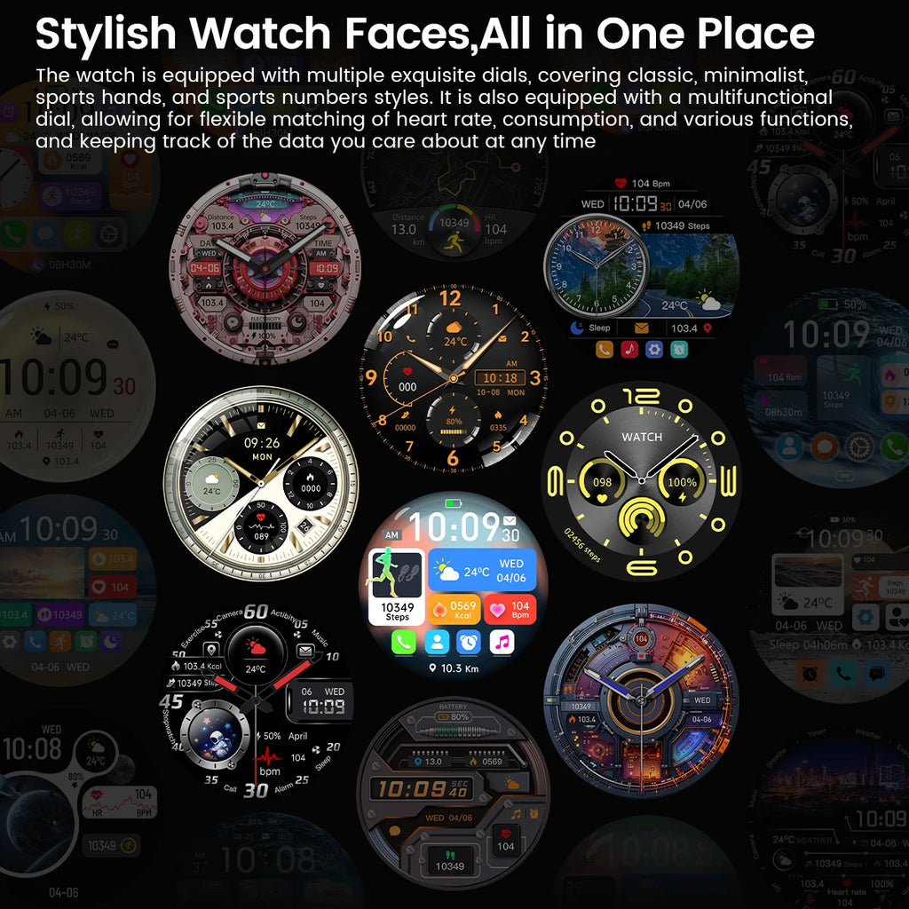 2025 New GUHUAVMI GT5 Pro Smart Watch Men HD AMOLED Screen GPS Motion trajectory HeartRate Bluetooth Call 1.52" SmartWatch IP68