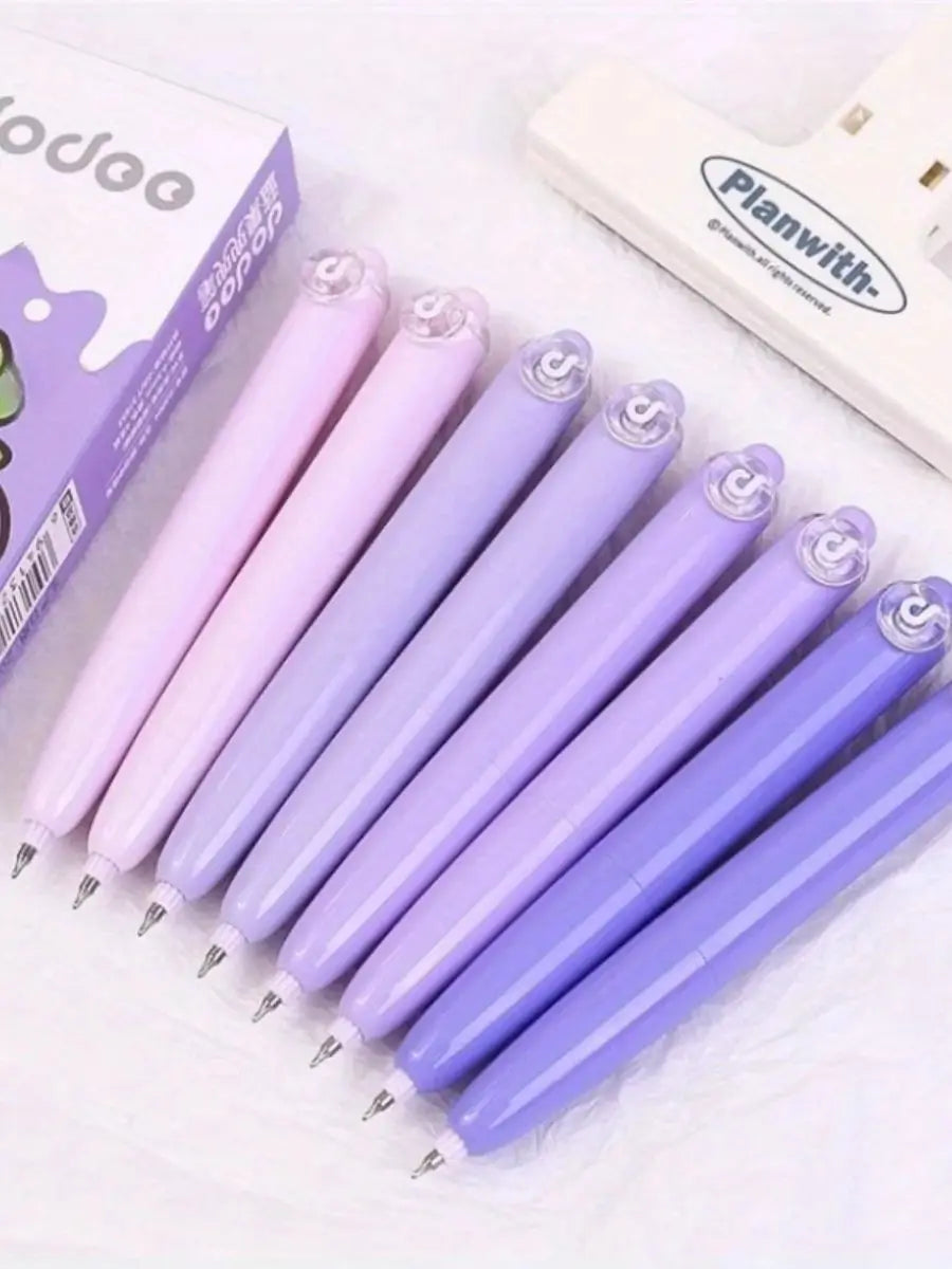 4 cute, drop-resistant pocket pens, stylish and high-quality, perfect for students, with black ink.