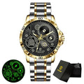 2025 New Glenaw Watches Gear Mechanical All Luminous Design Style Stainless Steel Waterproof Mechanical Watch Men Clock GL8688
