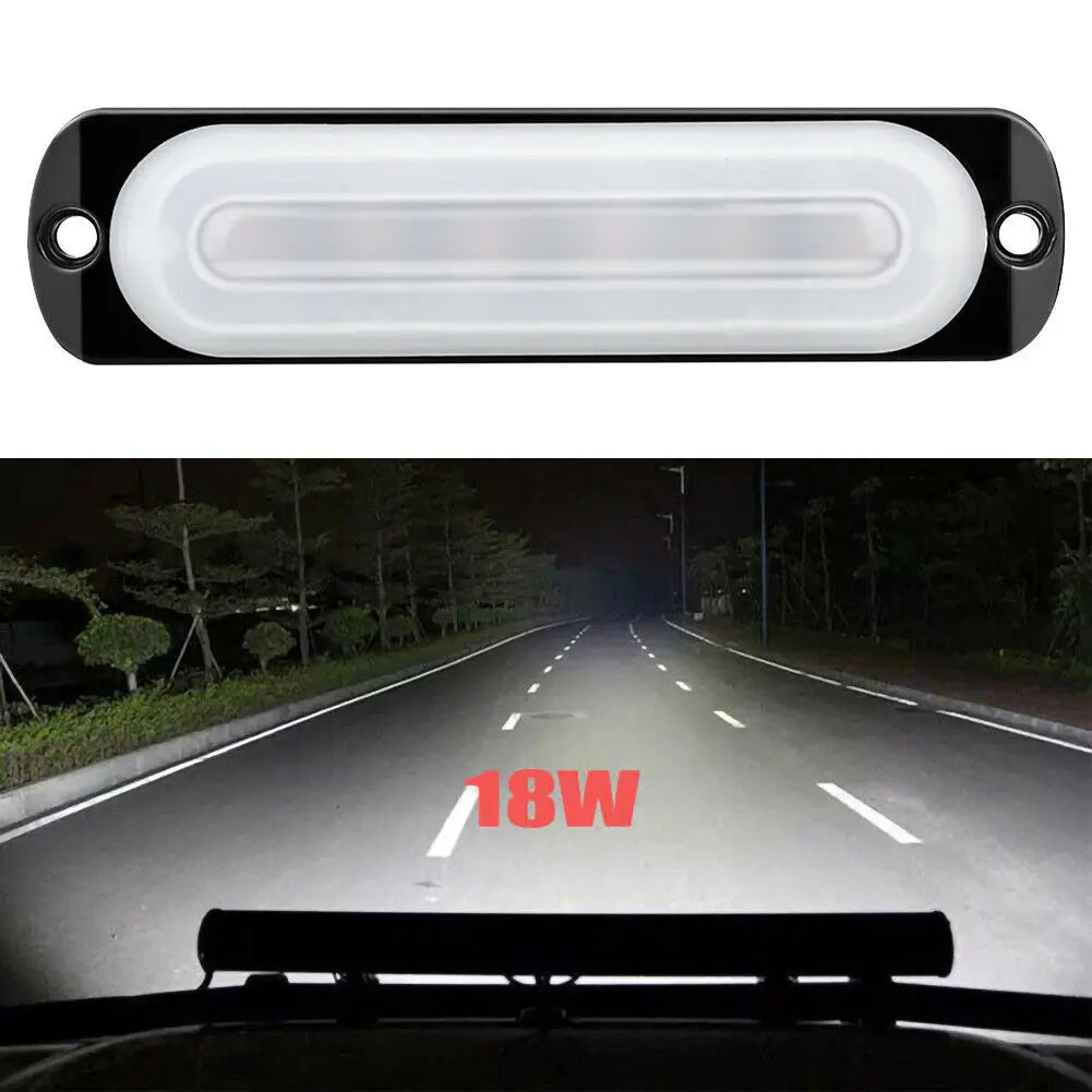 Useful Accessories New Car Light 12V 6 LED Truck 15000K W/ Protective Pad White Anti-collision Fog Lamp Off-Road