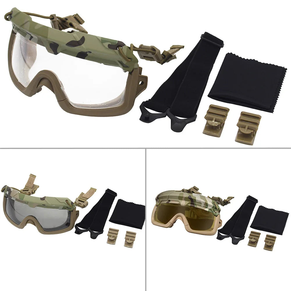 Hunting Glasses Airsoft Tactical Helmet Goggles For FAST MICH Wendy Series Helmets Accessories