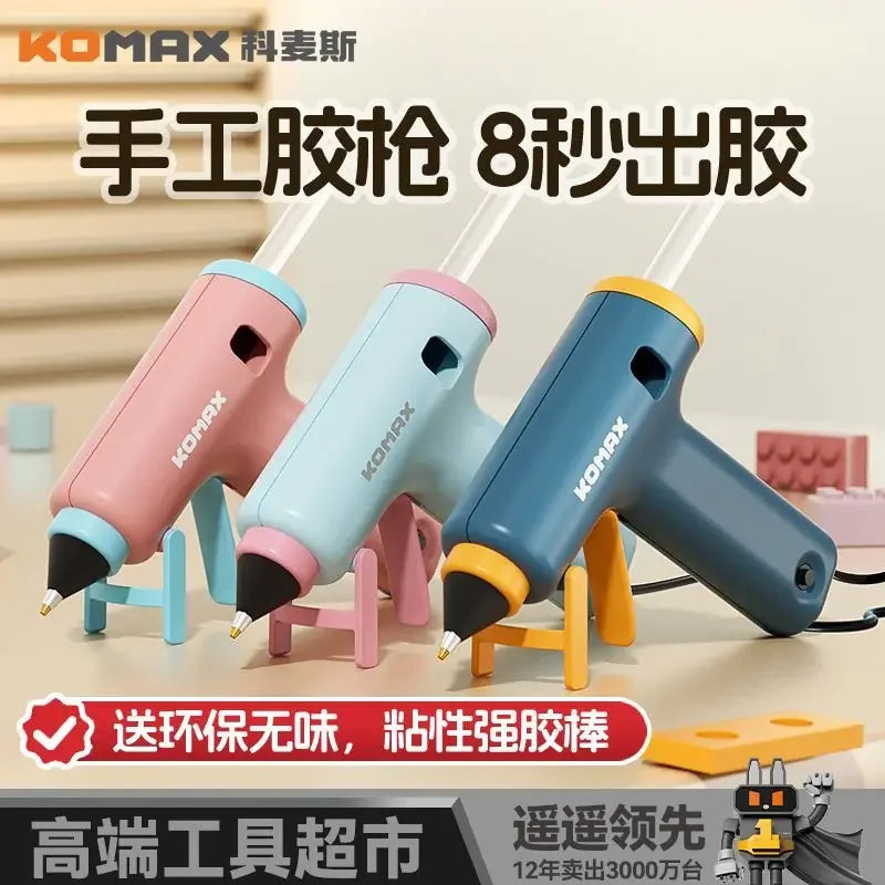 220V Powerful High Viscosity Glue Gun with 7mm Glue Sticks for Home Use And Kids DIY Handicrafts Affordable Craft Glue Gun