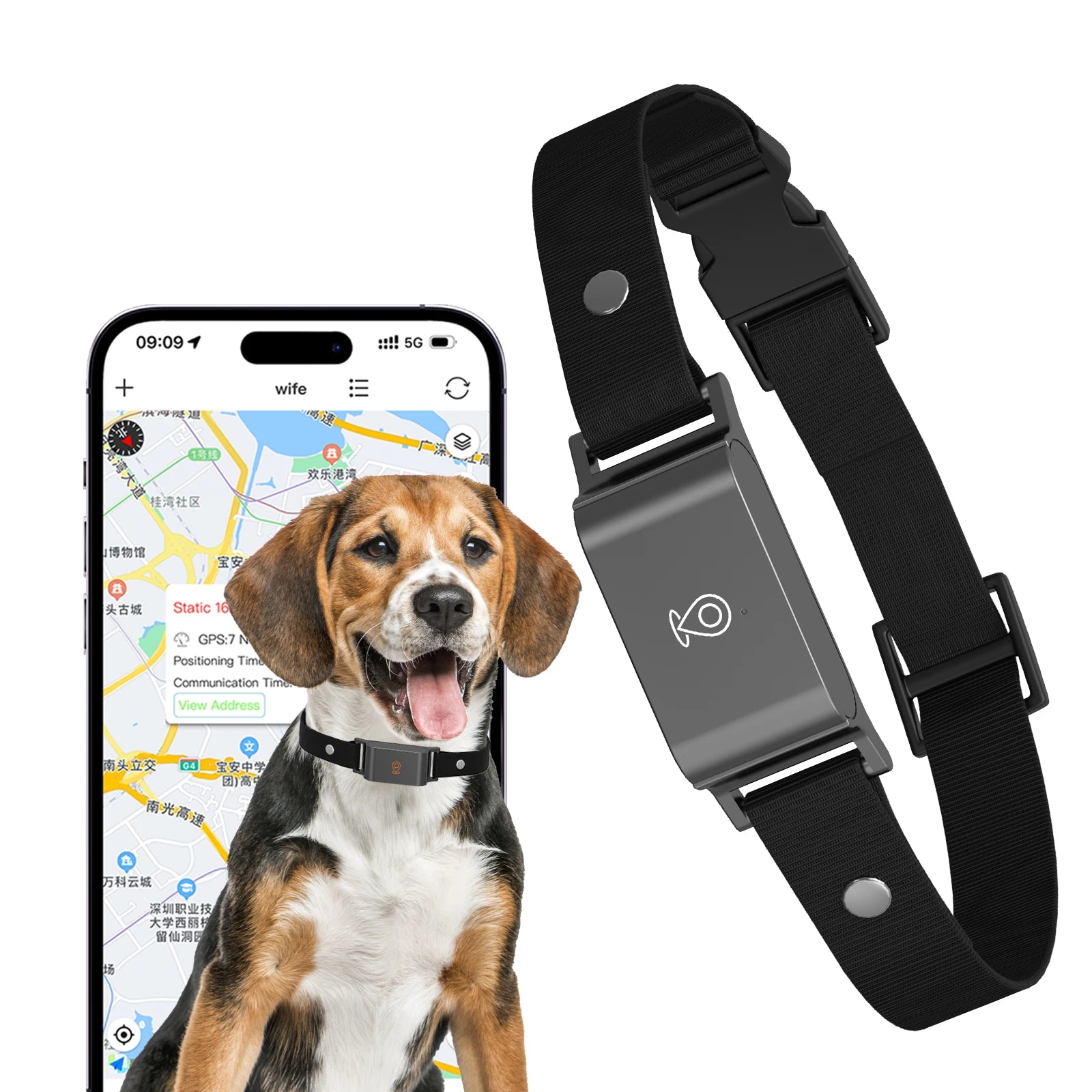 Gps Tracker Pet Gps Location Tracker Remotely trackable collar IP67 Waterproof Collar