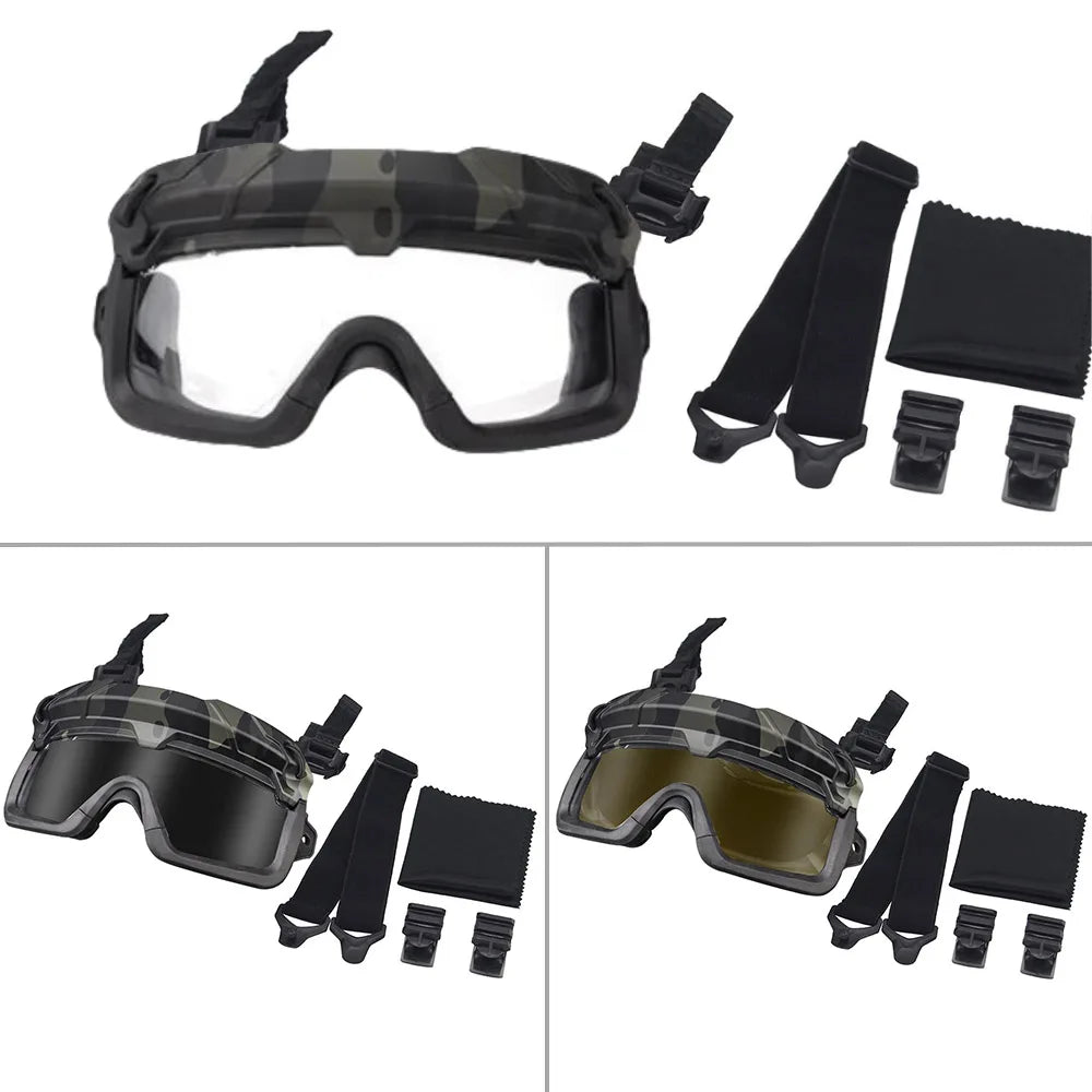 Hunting Glasses Airsoft Tactical Helmet Goggles For FAST MICH Wendy Series Helmets Accessories
