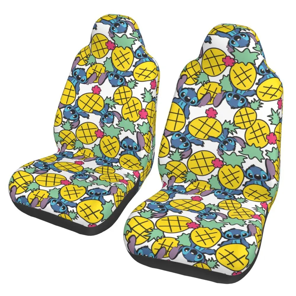 Stitches Car Accessory Seat Covers for Front Seats Interior Auto Truck Van SUV Cars High Quality Cover Set of 2