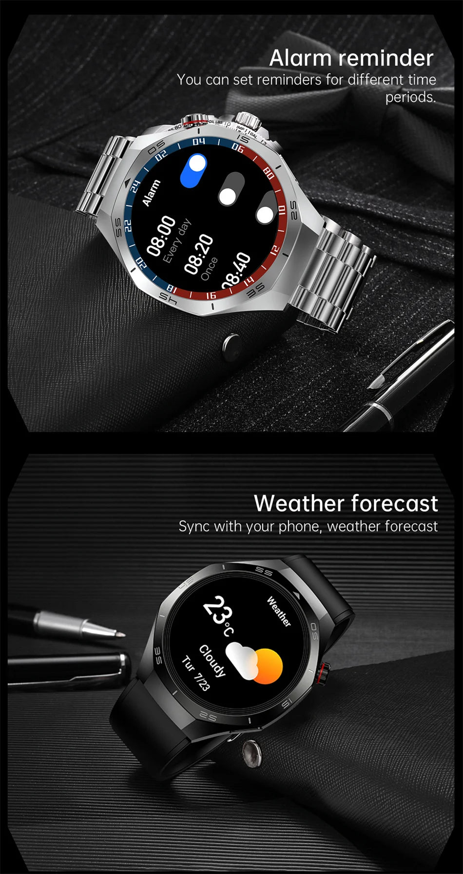 2025 New GT5 Pro GPS Track Smart Watch Men 360*360 AMOLED Screen NFC BT Call Waterproof Health Monitor Man Smartwatches IOS