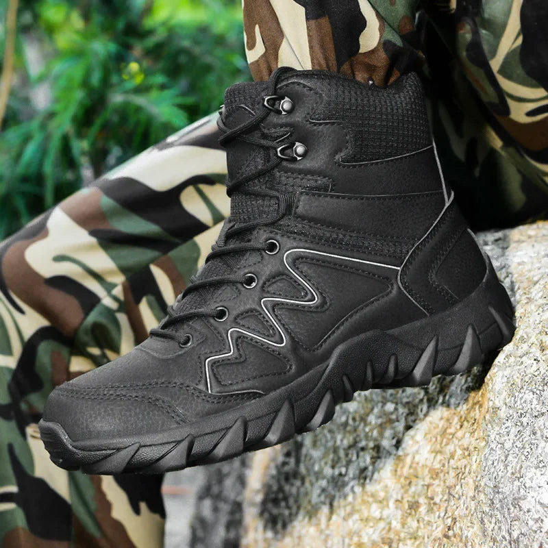 Tactical Man's Boots Waterproof Desert Military Hunting Hiking Men's Shoe Unisex Army Boots Safety Ankle Climbing Boots for Man