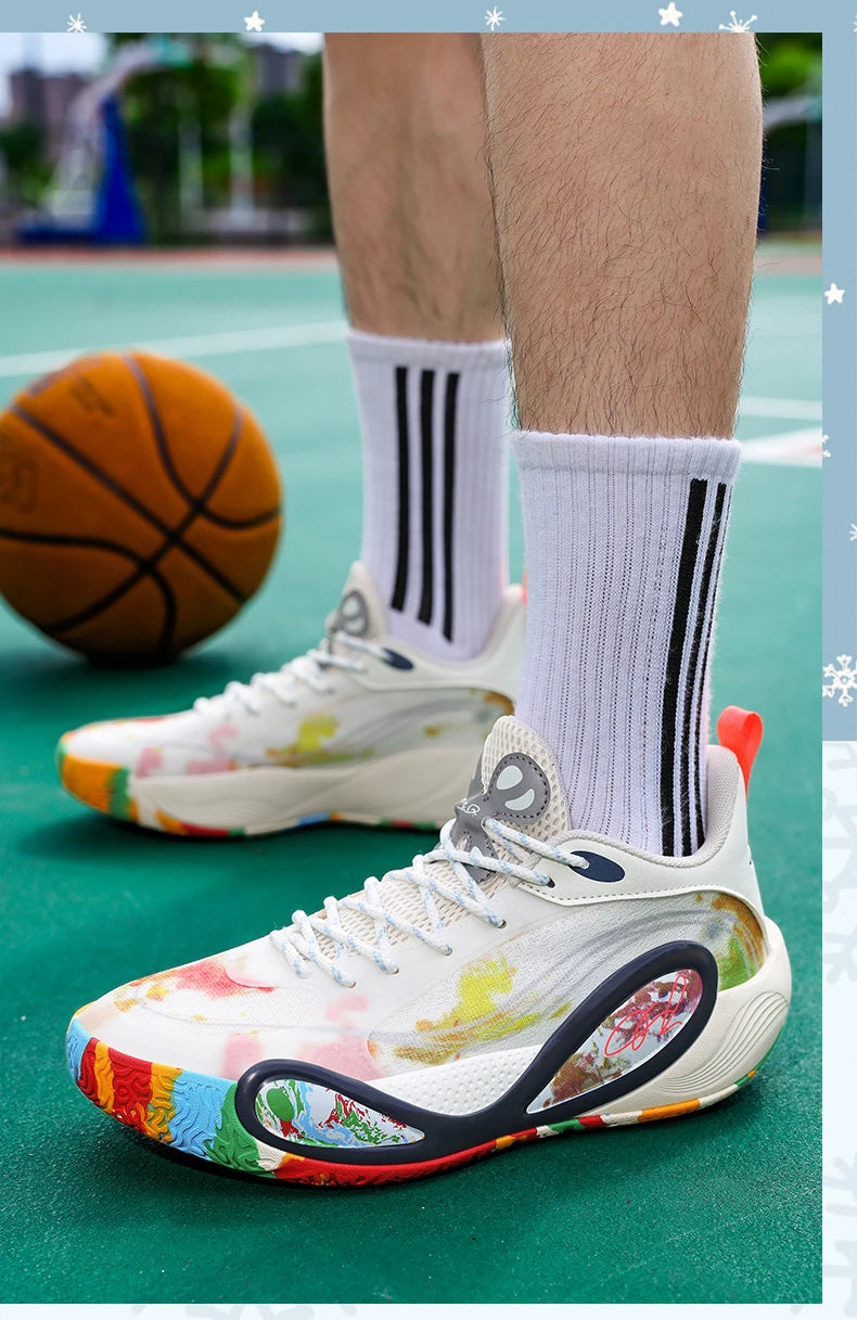 Men'S Sports Basketball Shoes With Fashionable Breathable And Personalized Design Suitable For Daily Training Men'S Shoes 36-45