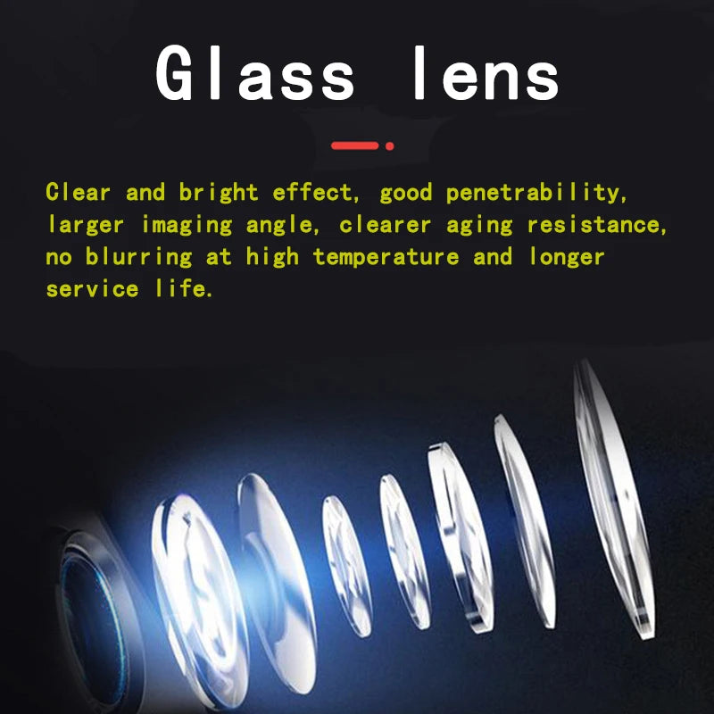AHD/CCD car camera front/reversing 170 glass fisheye lens HD night vision waterproof universal rear view 720P reversing image