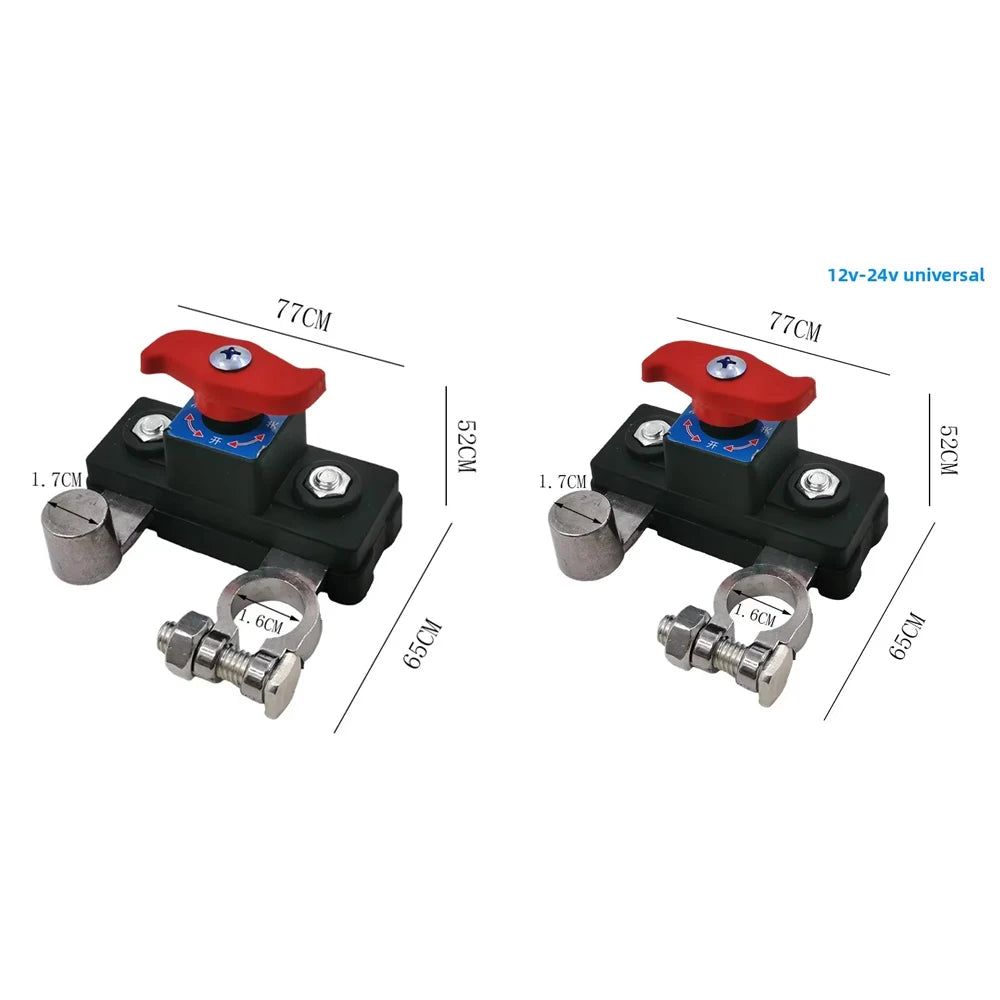 Car Battery Cut Off Switch Disconnect Isolator Cut-off Power Cutoff Switch Car Battery Power Terminal Link Switch Off Parts