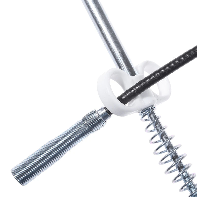 Bathroom Shower Plumbing Hoseswasher Toilet Spray Gun Telephone Wire Telescopic Spring Black White Tube Hose Bathroom Supplies