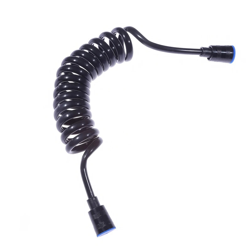 Bathroom Shower Plumbing Hoseswasher Toilet Spray Gun Telephone Wire Telescopic Spring Black White Tube Hose Bathroom Supplies