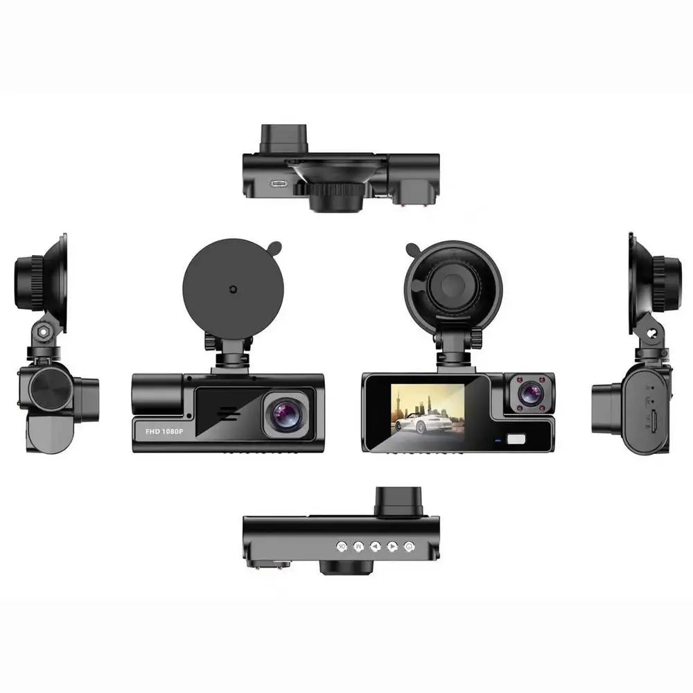Dashboard Camera For Cars 1080P Double Lens Dashboard Camera Car Video High Definition Car Security Camera Night Driving