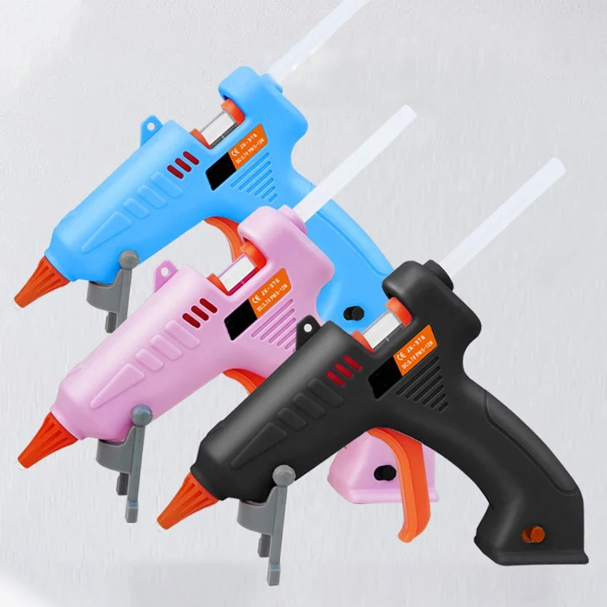 Hot Glue Gun, Rechargeable Hot Melt Glue Gun High Temperature Melting Glue Gun for Heavy Duty Tasks, Quick Repairs, DIY Projects