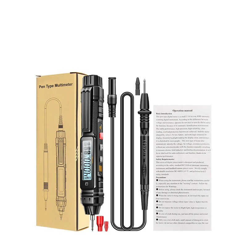 Multifunctional Pen Multimeter Digital High Precision Multimeter AC/DC Voltage Small Portable Fully Automatic Universal Meter