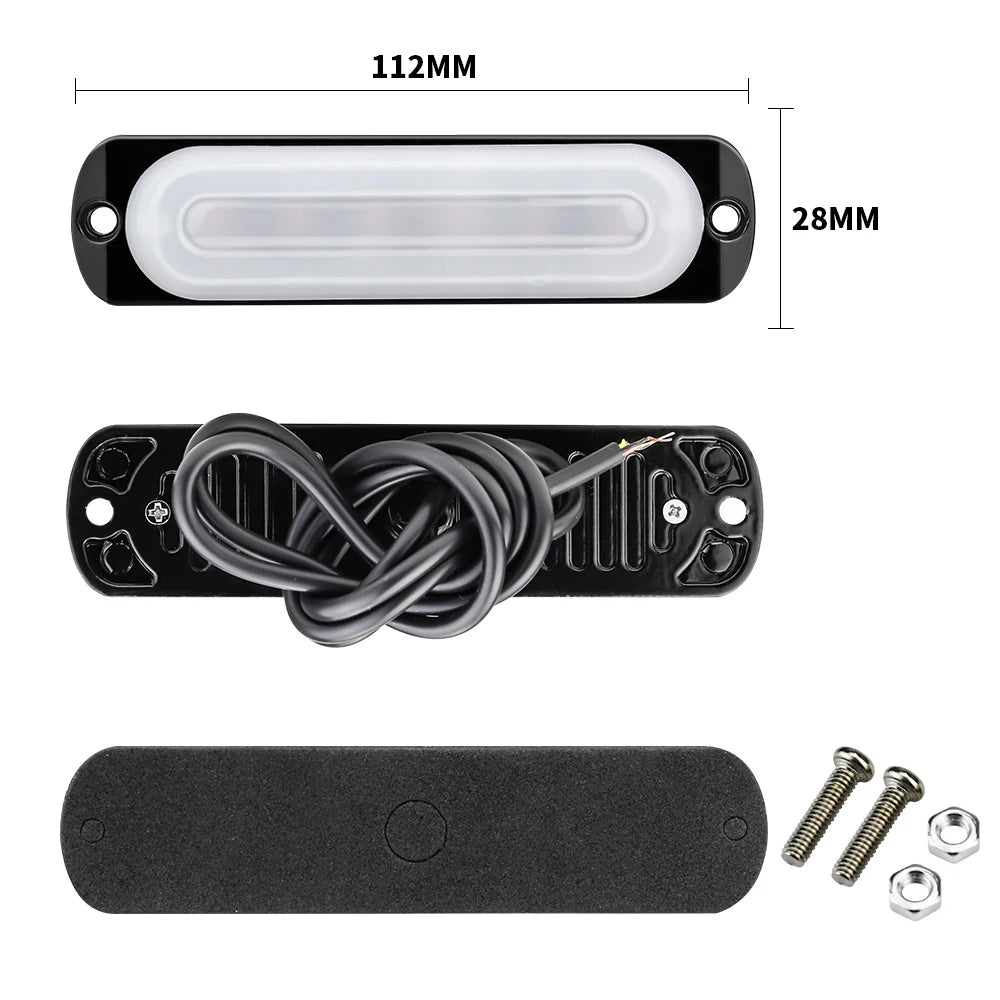 Useful Accessories New Car Light 12V 6 LED Truck 15000K W/ Protective Pad White Anti-collision Fog Lamp Off-Road