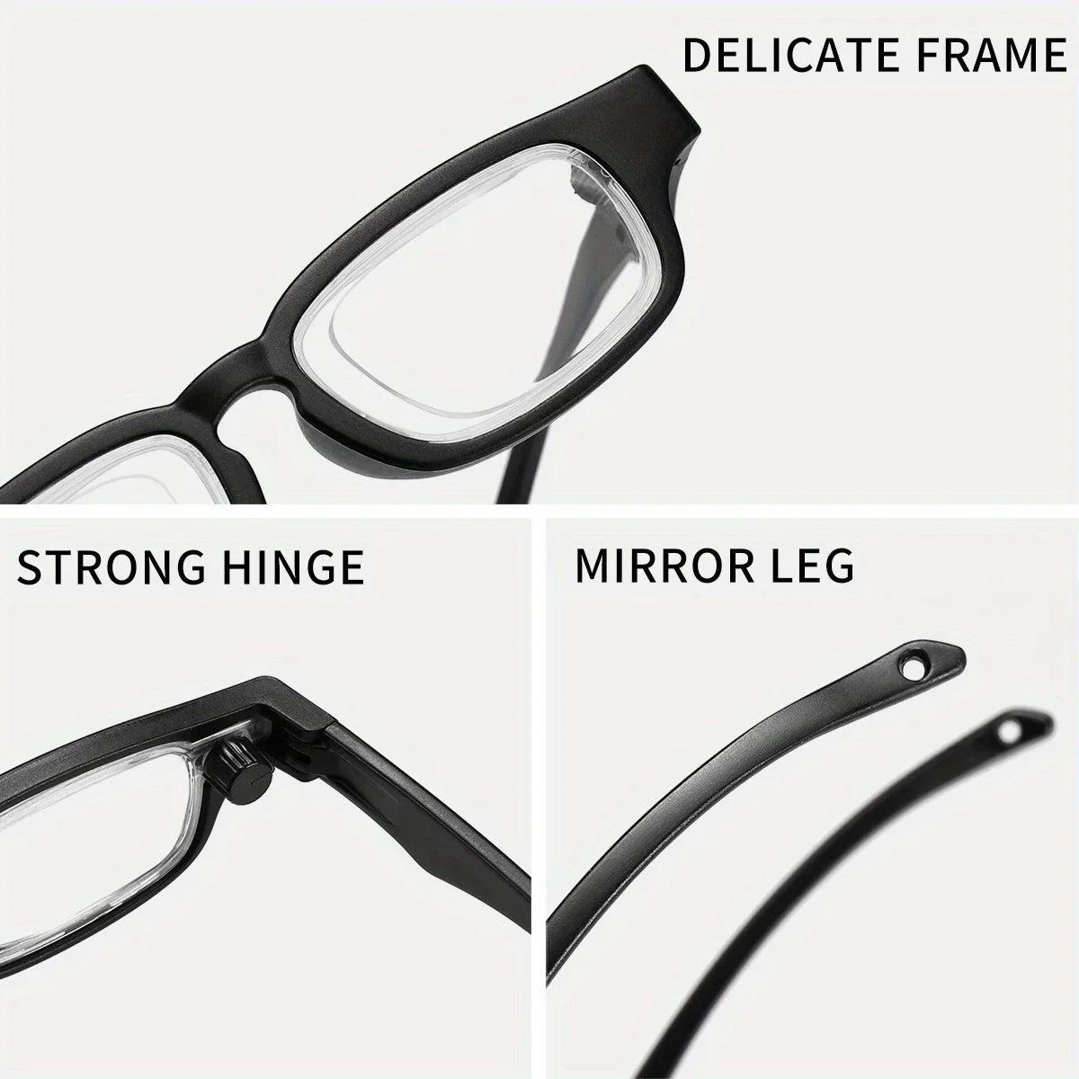New Rotatable Adjustable Focal Length Glasses+50-+350 Degree Reading Glasses Comfortable Convenient and High-end Glasses