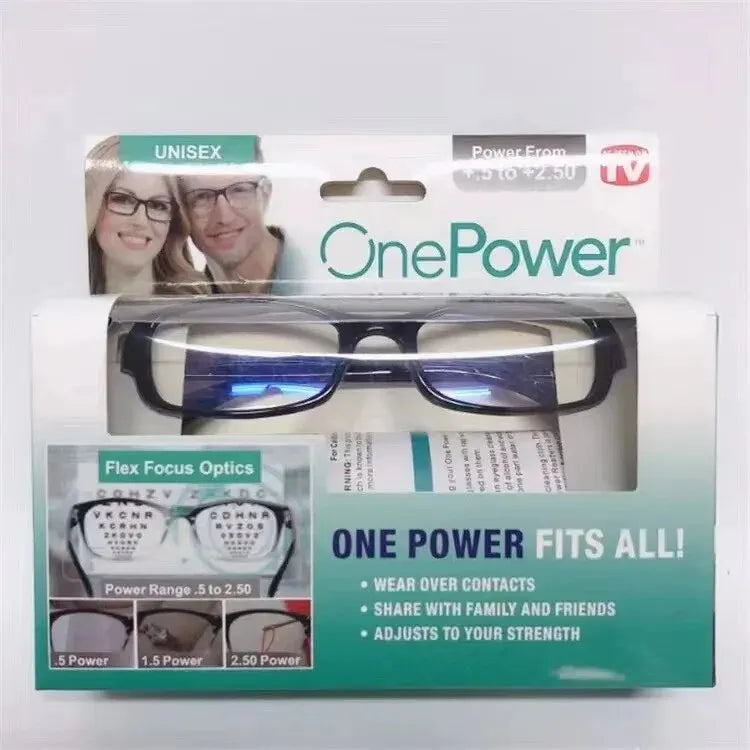Multifocal Reading Glasses Focus Auto Adjusting Optic One Power Readers Reading Glasses Ranges 2.0