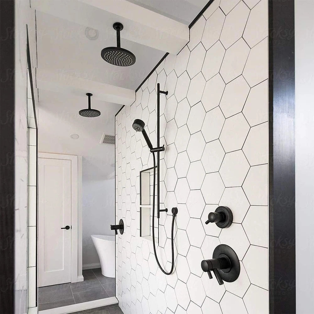 Bathroom G1/2 Shower Hose Connector Round Wall Union Supply Elbow Outlet Spout Wall Mounted,Brushed Nickel