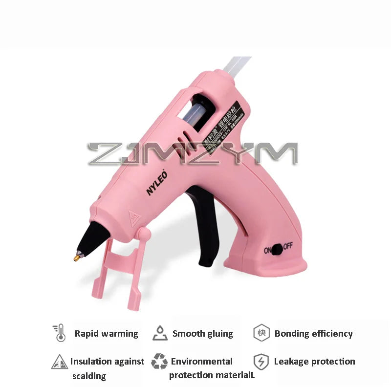 Quick Glue Dispensing Hot Glue Gun High-temperature Resistant Cordless Melt Glue Gun Hand Crafts Repair Tools With 30Glue Sticks