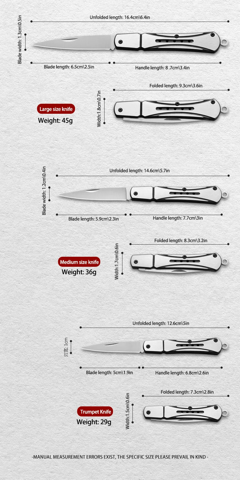 Outdoor knife hunting knives camping high quality profesional self-defense  multifunctional portable switch blade fruit knife