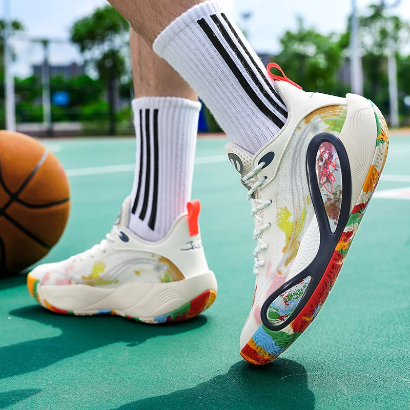 Men'S Sports Basketball Shoes With Fashionable Breathable And Personalized Design Suitable For Daily Training Men'S Shoes 36-45