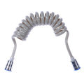 Bathroom Shower Plumbing Hoseswasher Toilet Spray Gun Telephone Wire Telescopic Spring Black White Tube Hose Bathroom Supplies