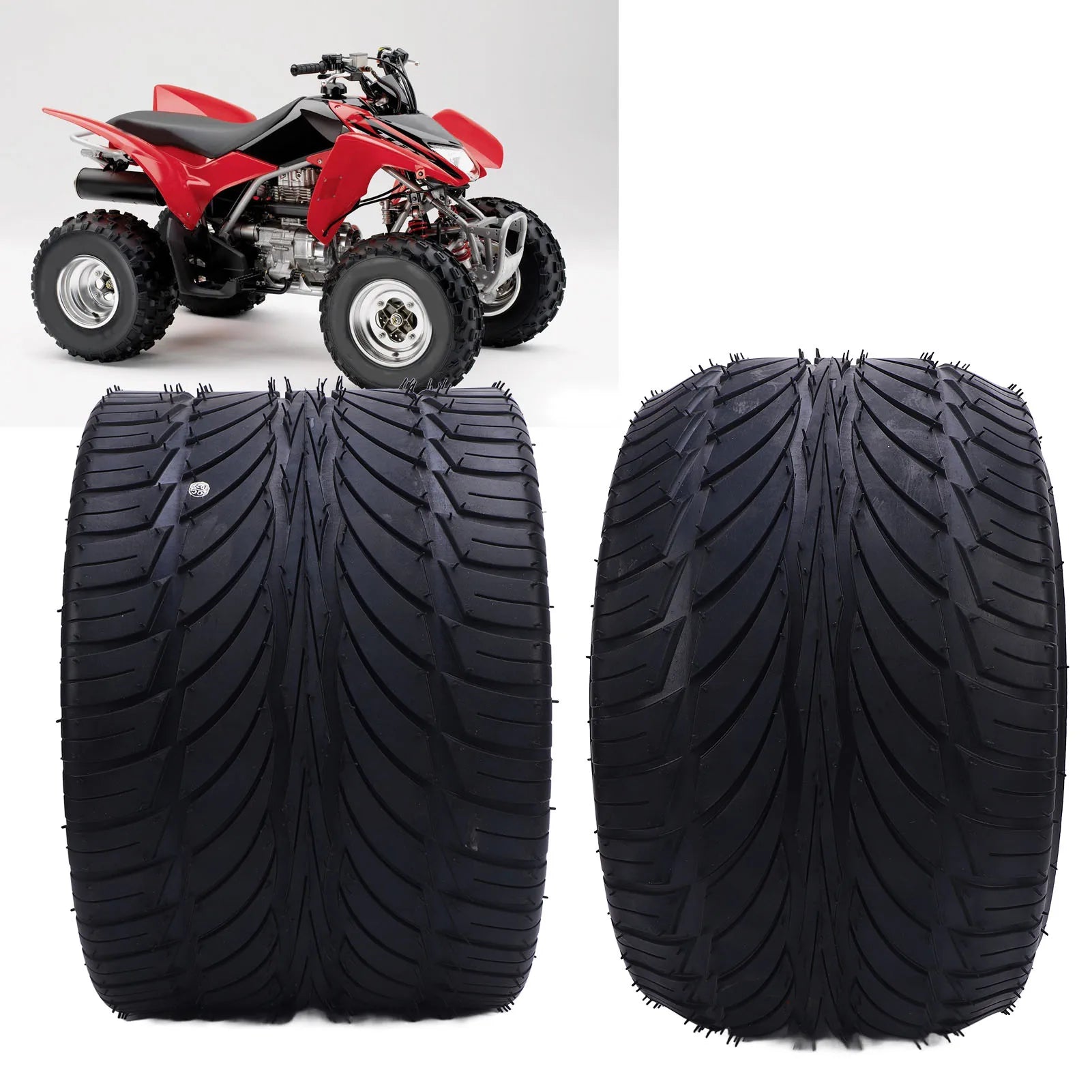 10 Inch 235/30-10 Tire Multifunctional Excellent Traction Rubber for ATV UTV Go Kart  Cart Lawn Mower All Terrain Tire