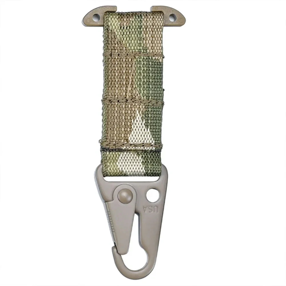 Tactical Gear Molle Clash Hook,Molle Belt Clip With Tee Mount Battle Belt Accessories For Gloves Keychains Hunting Vest Gear