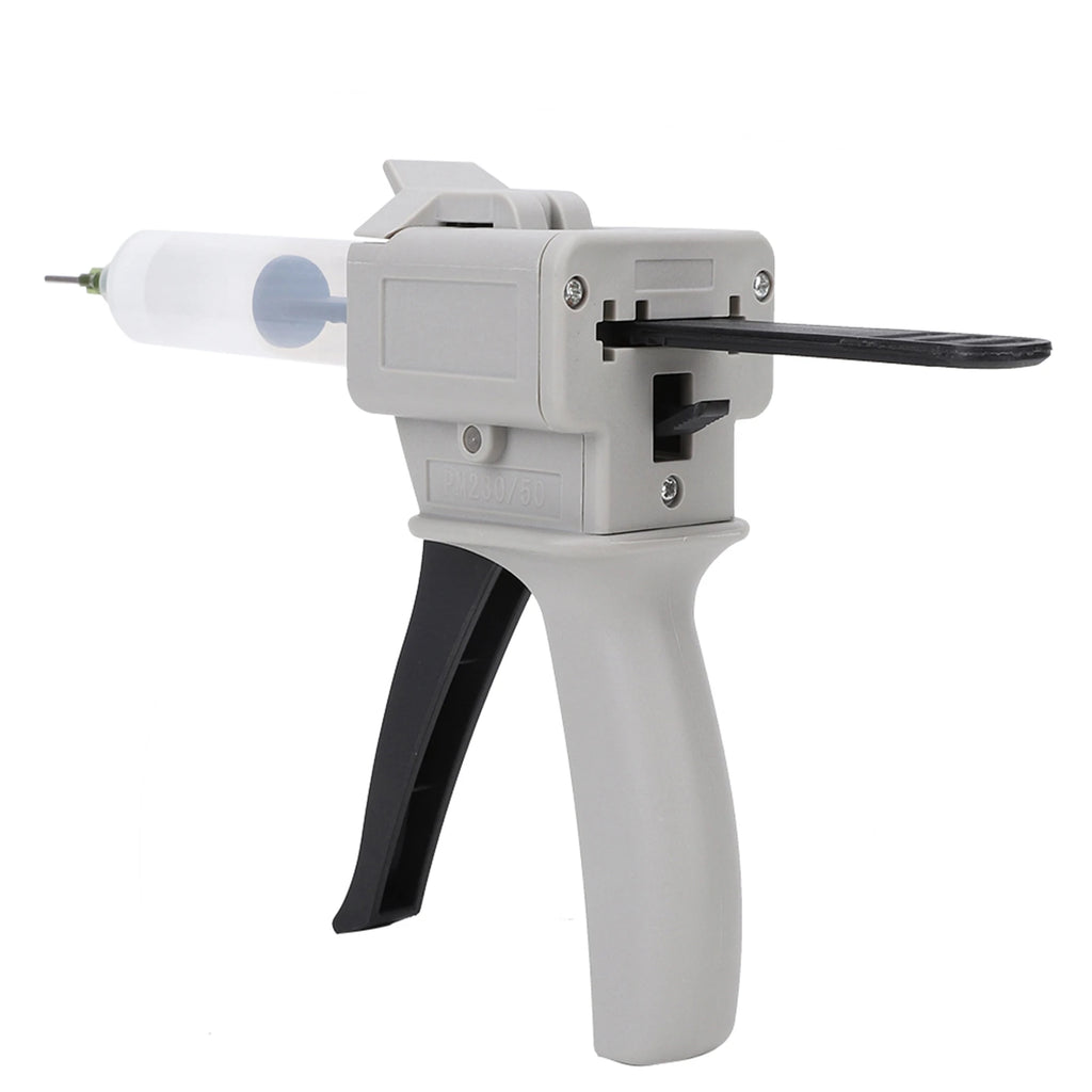 Glue Gun, 30ml Dispenser Glue Gun Plastic Manual Single Tube Handle Tool for Pressing Squeezing
