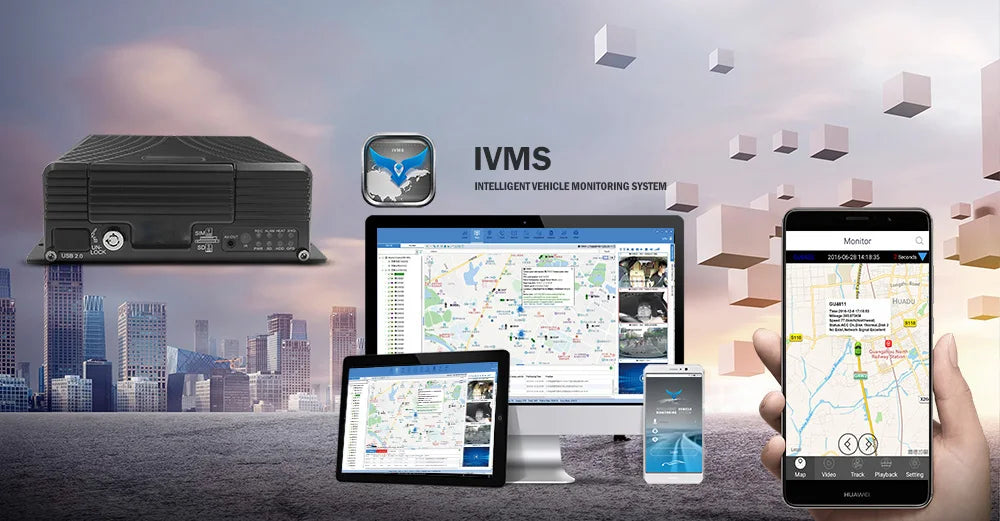 Trailer Bus Vehicle Security Monitor Camera System Mobile Dvr With Gps Wifi 4G