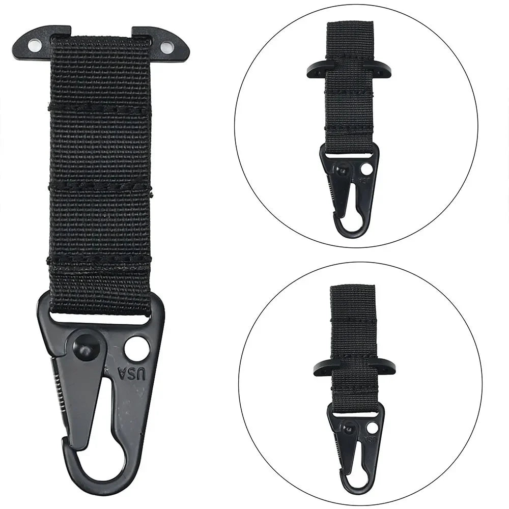 Tactical Gear Molle Clash Hook,Molle Belt Clip With Tee Mount Battle Belt Accessories For Gloves Keychains Hunting Vest Gear