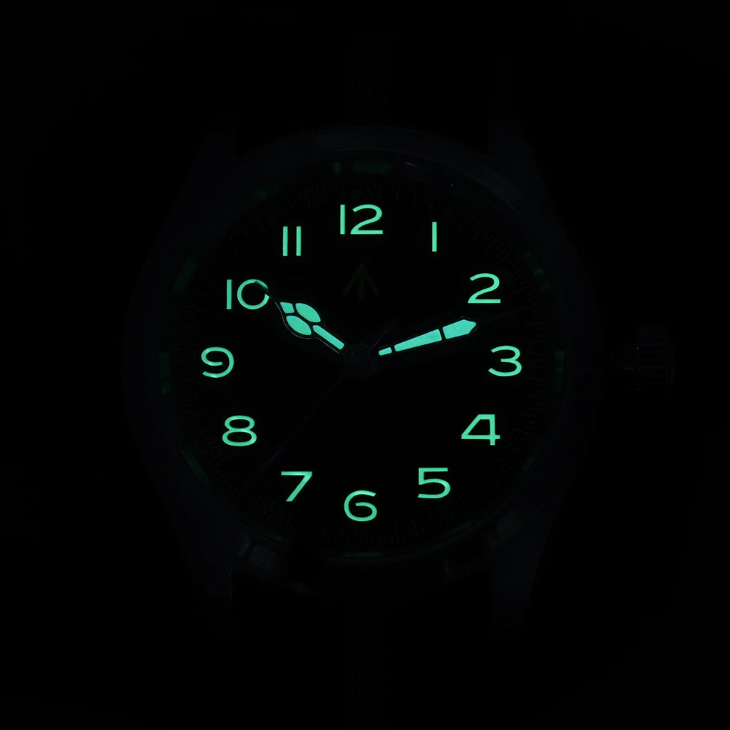 Militado ML08 Military Watch VH31 Quartz Movement Double Sapphire Crystal C3 BGW9 Luminous 10Bar Waterproof 38mm Vintage Watch