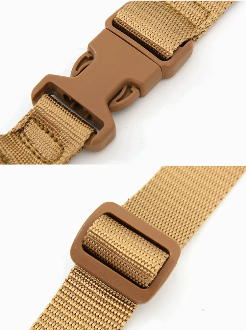 Shot Gun Belt Hunting Accessories Molle Gear Molle Single Point Gun Sling Shoulder Strap Rifle Rope Belt with Metal Buckle