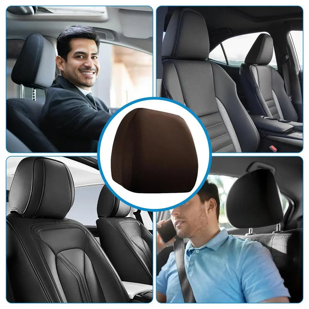 Car Seat Headrest Cover Dust Cover For Rear And Front Seat Head Rest Vehicle Interior Seat Supplies For Minivans Trucks SUVs