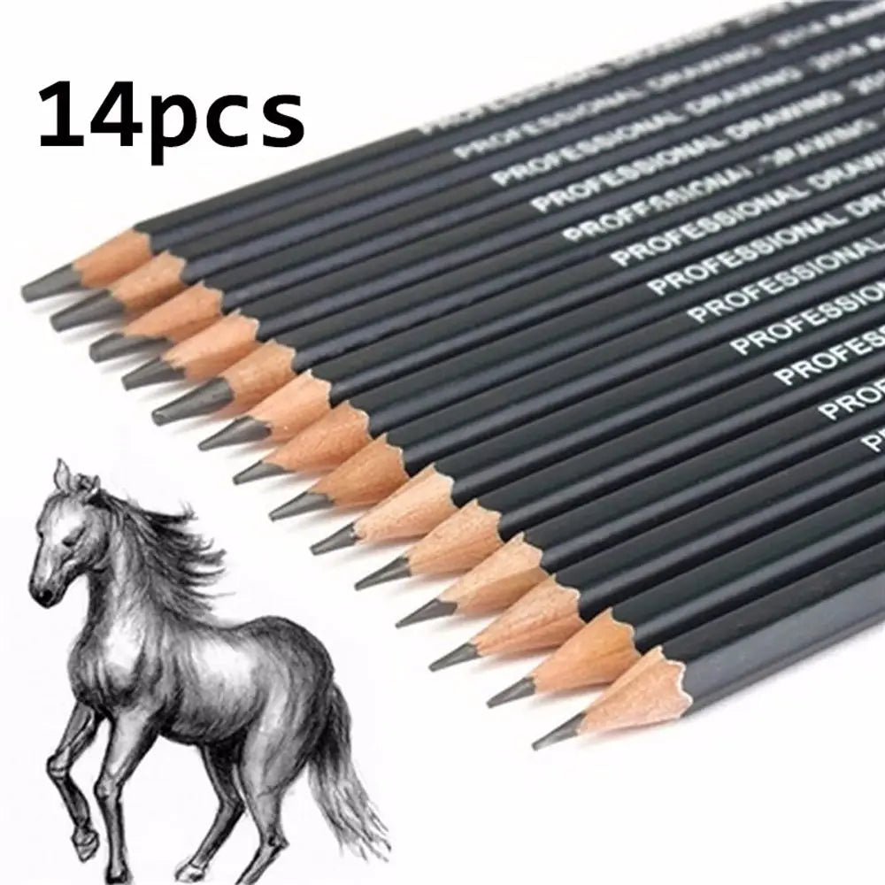 4B 5B 6B 10B 12B 1B Stationery Supplies Students Drawing Pencil Set HB 2B 6H 4H 2H 3B Professional Sketch Painting Pencils