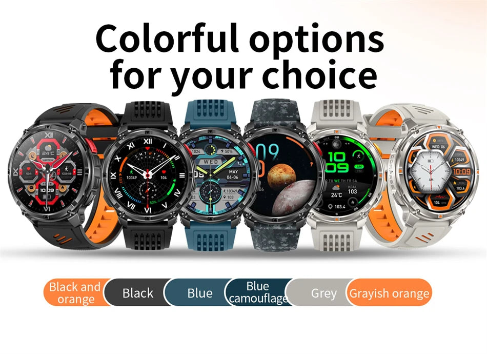 New T-Rex3 Ultra 1100mAh Battery Smart Watch GPS Track Compass IP69K Waterproof Sports tracker Outdoors Military Smartwatches