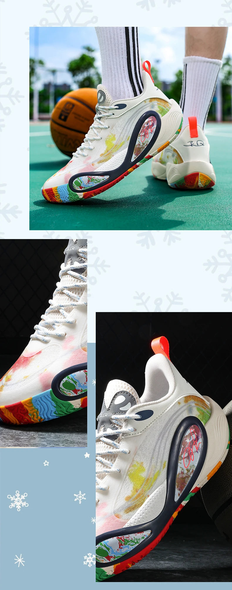 Men'S Sports Basketball Shoes With Fashionable Breathable And Personalized Design Suitable For Daily Training Men'S Shoes 36-45